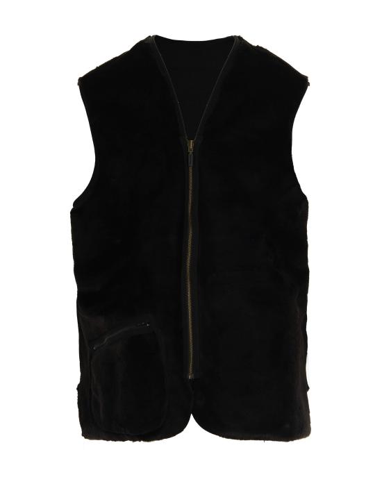 26FW 바버 웜 파일 웨이스트코트 집 인 라이너 MLI0004 BLACK