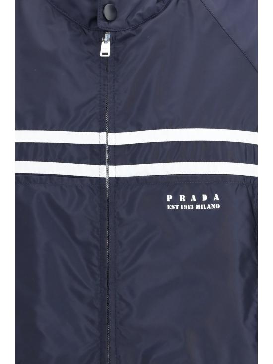 26SS 프라다 리나일론 삼각로고 후드 자켓 SGC904SOOO1WQ9 BLUE - PRADA