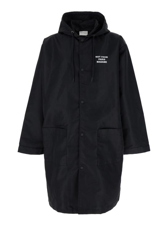26SS 드롤드무슈 코트 PERMCT130PA014 BLACK