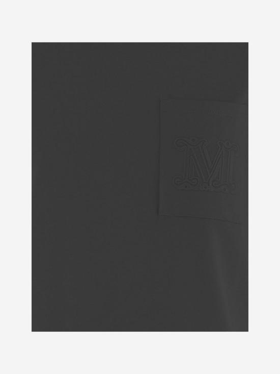 26SS 막스마라 파파이아 자수 로고 크루넥 반팔 티셔츠 PAPAIA GRAY - MAX MARA