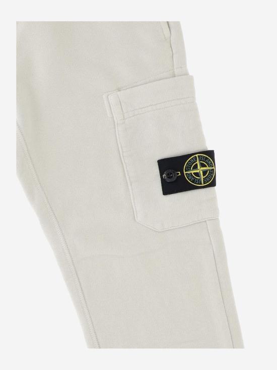  스톤 아일랜드 트레이닝/조거 팬츠 811661520 WHITE - STONE ISLAND