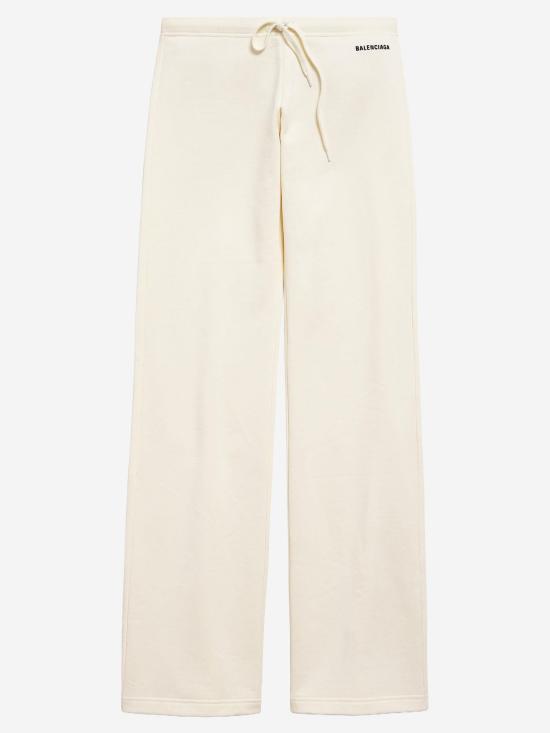 26SS 발렌시아가 로우 웨이스트 드라이 플리스 스웨트팬츠 791750 IVORY - BALENCIAGA