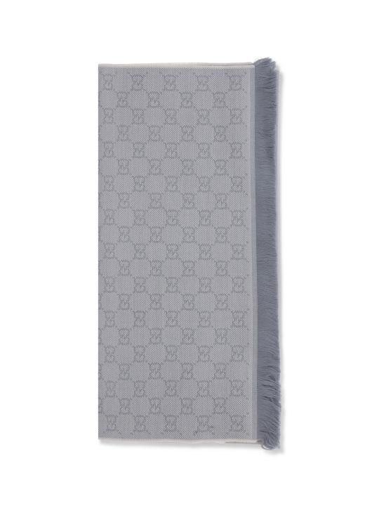 26FW 구찌 GG 울 스카프 8485073G200 GRAY