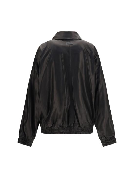 26FW 아크네 스튜디오 레더 블루종 재킷 A70238 BLACK - ACNE STUDIOS