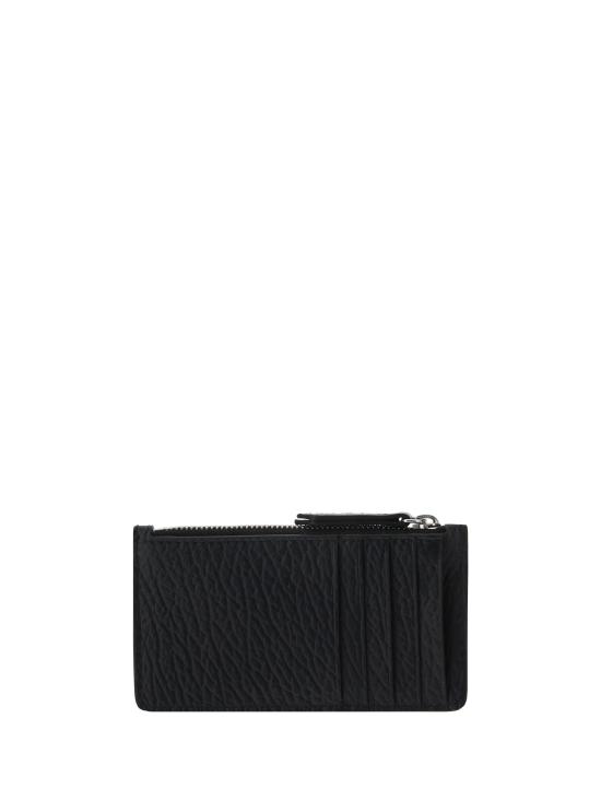 26FW 마르지엘라 스티치 레더 지퍼 카드 홀더 S56UI0143P4455 BLACK - MAISON MARGIELA