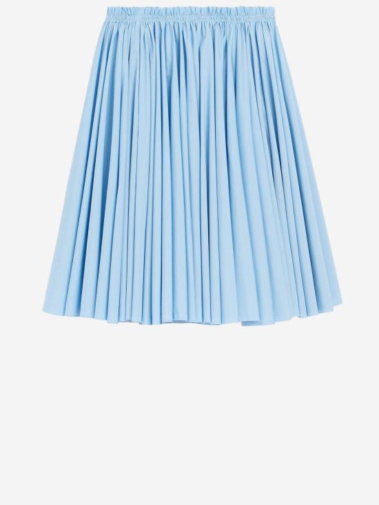 26SS 아미 코튼 미디 코롤라 스커트 FSK444CO0063 BLUE