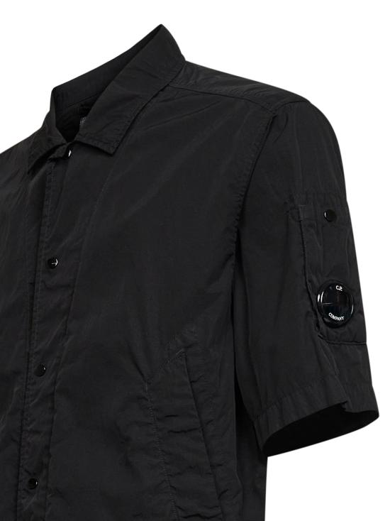 26SS 씨피 컴퍼니 크롬-R 숏슬리브 렌즈 오버셔츠 MOS009A005904G999 BLACK - C.P. COMPANY