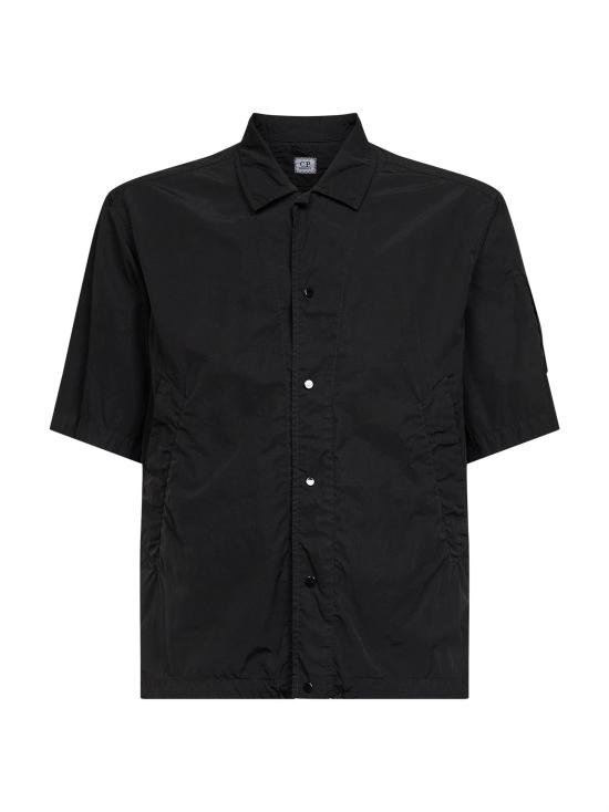 26SS 씨피 컴퍼니 크롬-R 숏슬리브 렌즈 오버셔츠 MOS009A005904G999 BLACK