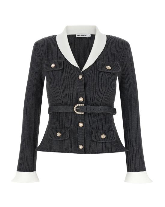 26FW 셀프 포트레이트 니트웨어 PF26131T GRAY