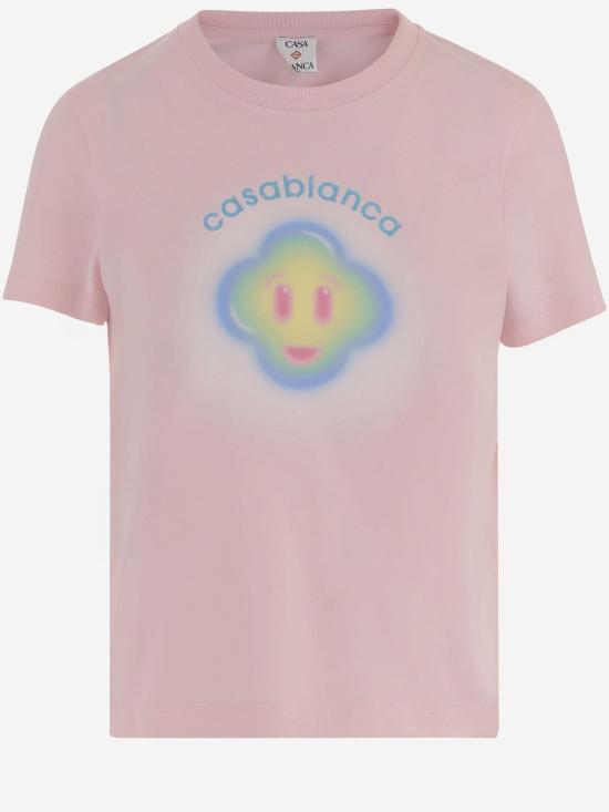 26SS 카사블랑카 폴로 티셔츠 WSP26JTS020 PINK
