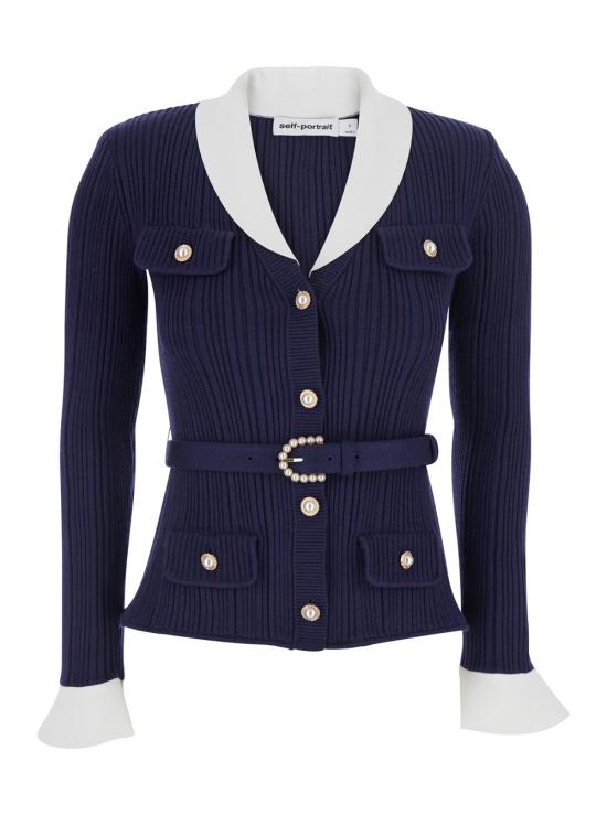 26FW 셀프 포트레이트 니트웨어 PF26131CN NAVY