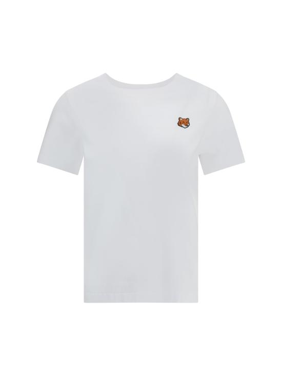26SS 메종키츠네 폭스 헤드 레귤러 폴로 티셔츠 PW00113KJ7026 WHITE