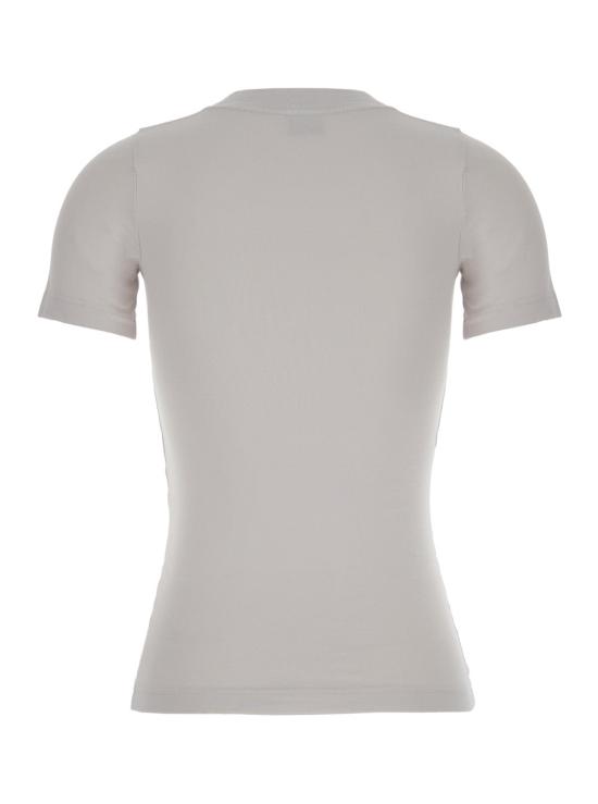  발렌시아가 액티브웨어 피티드 코튼 저지 반팔 티셔츠 768075 WHITE - BALENCIAGA