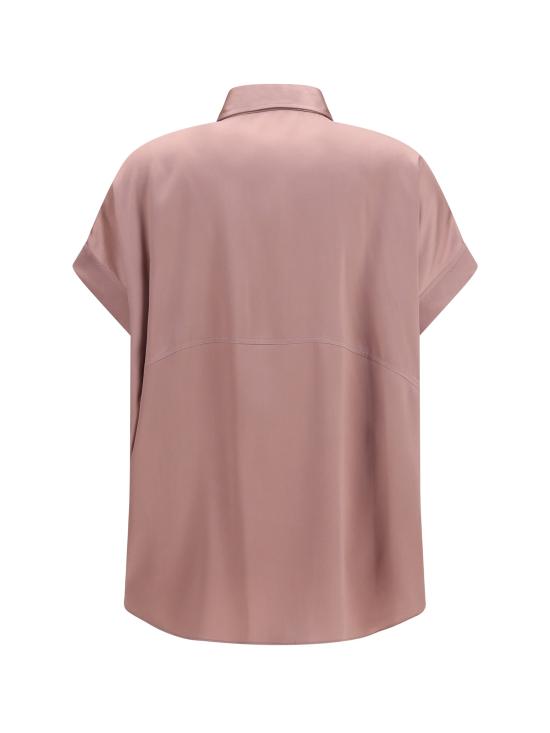 26SS 브루넬로 쿠치넬리 실크 블라우스 M0C59RA915 ROSE - BRUNELLO CUCINELLI