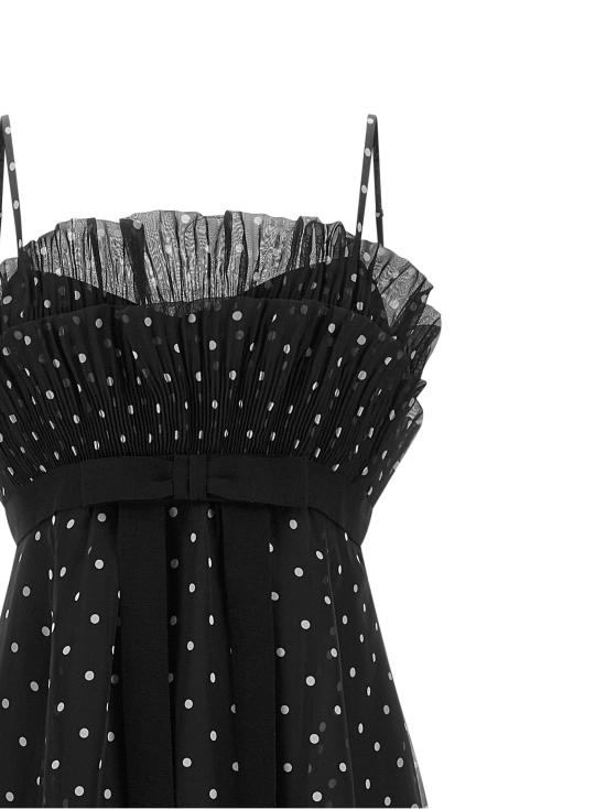 26FW 짐머만 원피스 도트 무늬 드레스 블랙 - ZIMMERMANN