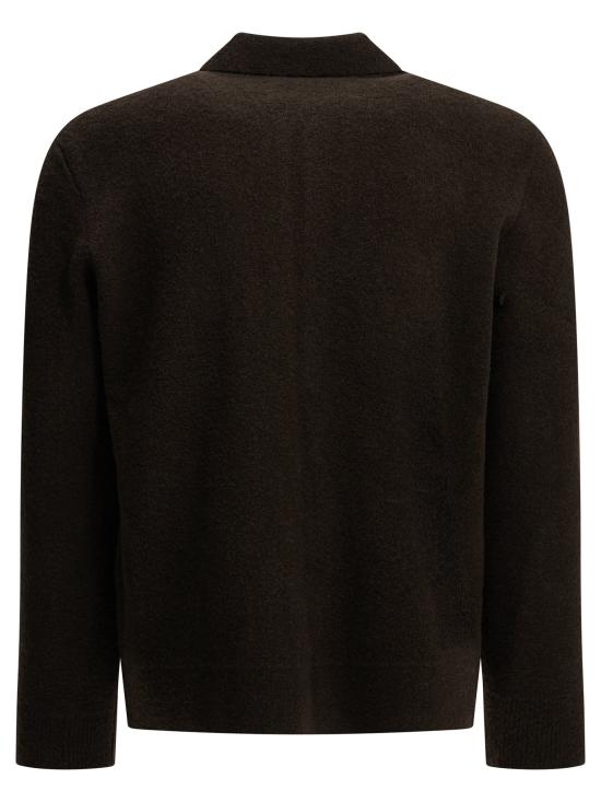 26FW 딸리아토레 니트웨어 지퍼가 달린 울 스웨터  브라운 - TAGLIATORE