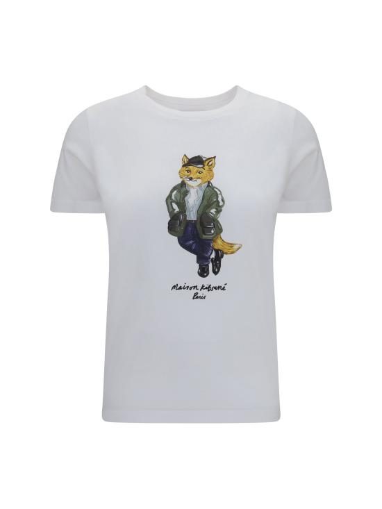 26FW 메종키츠네 폴로 티셔츠 MRWJT11KJ7026 WHITE - MAISON KITSUNE