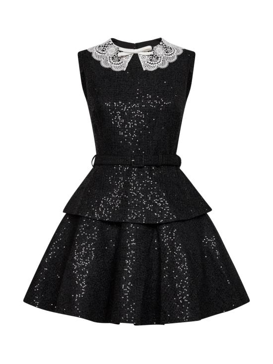 26FW 셀프 포트레이트 원피스 002S BLACK