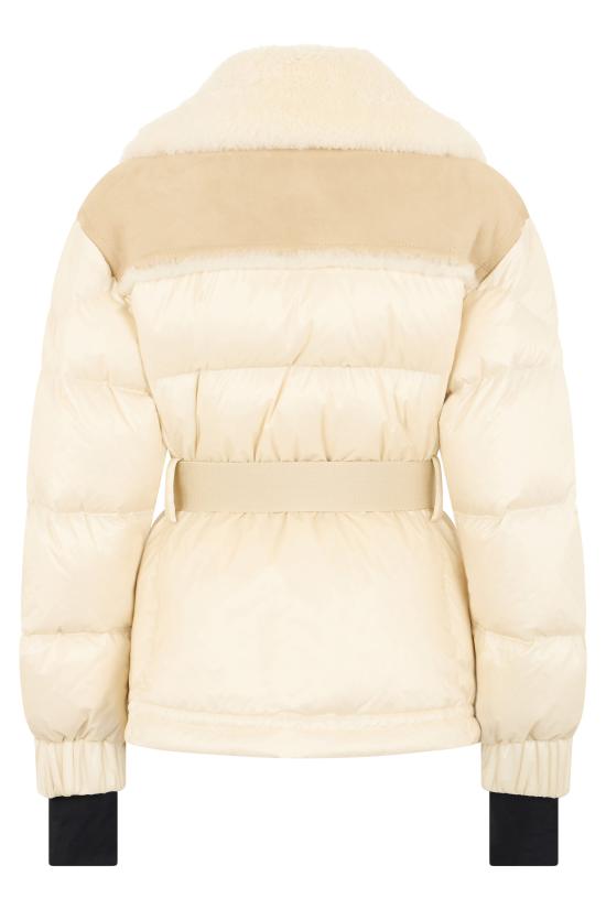 25FW 몽클레어 알베르니아 시어링 벨티드 푸퍼 다운 재킷 K20911A00046 CREAM - MONCLER