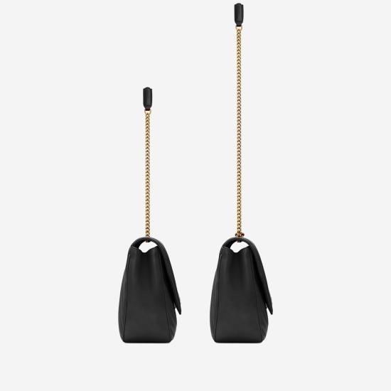 25FW 생로랑 루루 라지 마틀라세 램스킨 백 803541 BLACK - SAINT LAURENT