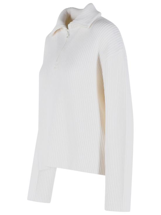 26FW 쿠레쥬 스웨터 326MPU278FI00850001 White - COURREGES