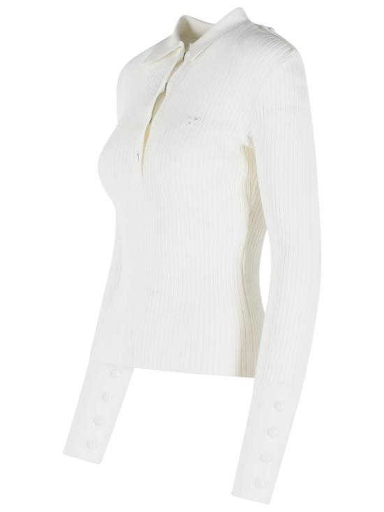26FW 쿠레쥬 폴로 티셔츠 326MPO072FI00010001 White - COURREGES