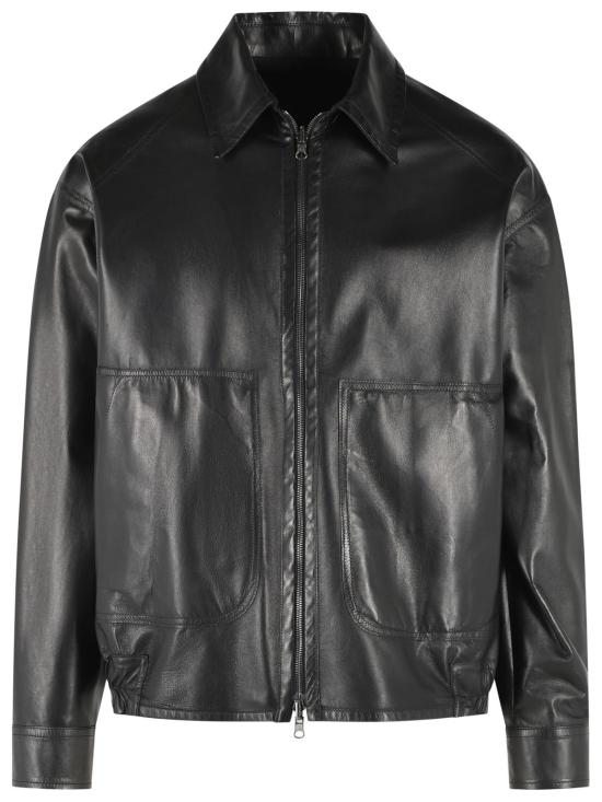 26FW 살바토레 산토로 가죽 자켓 51505 UBLACK