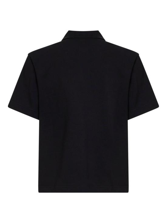 26SS 몽클레어 로고 코튼 피케 폴로 셔츠 L10918A0002489A16999 BLACK - MONCLER