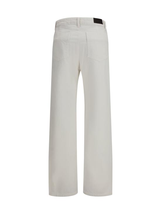 26SS 르메르 하이 라이즈 스트레이트 팬츠 PA1226LD1070 WHITE - LEMAIRE