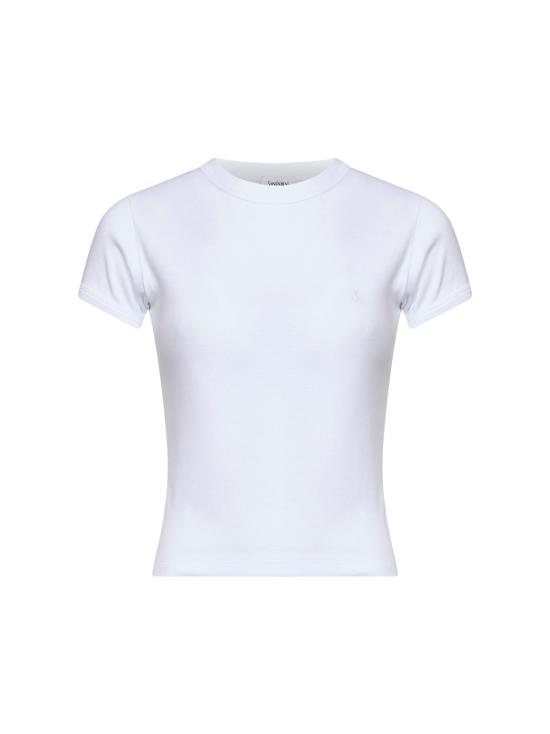 26SS 생로랑 폴로 티셔츠 869630Y38BD9000 WHITE