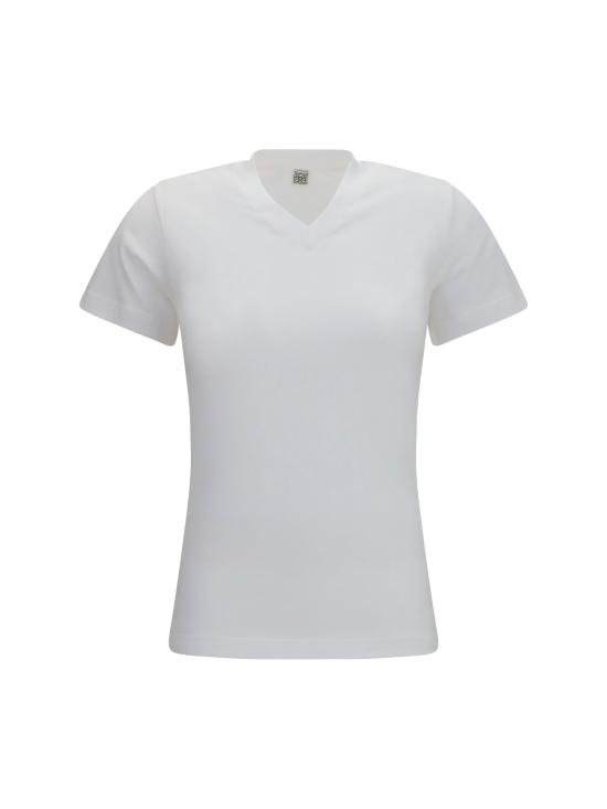 26FW 토템 폴로 티셔츠 263WRT0754FB0502 WHITE - TOTEME