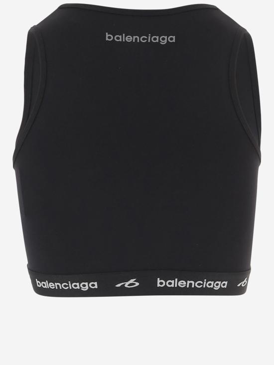 26FW 발렌시아가 테크웨어 브라 탱크 탑 A0023Q BLACK