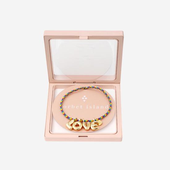 26SS 소르베 목걸이/팬던트 BUBBLELETTERSGOLDPLATED MULTICOLOR - SORBET