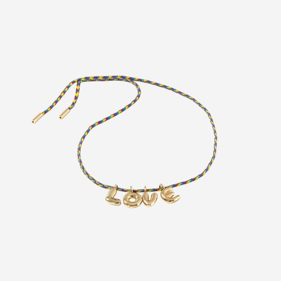 26SS 소르베 목걸이/팬던트 BUBBLELETTERSGOLDPLATED MULTICOLOR