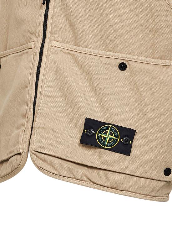 26SS 스톤 아일랜드 오가닉 파나마 코튼 올드 이펙트 베스트 L1S156100007S0184V019A BEIGE - STONE ISLAND