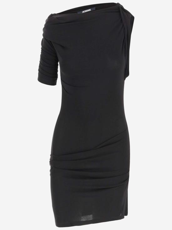 26SS 자크뮈스 드라페아도 미니 드레스 DRW00143AJ00260 BLACK