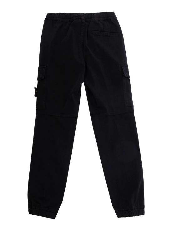 26FW 스톤 아일랜드 와펜 패치 테이퍼드 팬츠 L2S163100006S0012 BLACK - STONE ISLAND