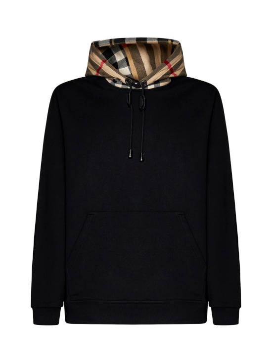 26FW 버버리 체크 후드 코튼 후드 8058117 A1189 BLACK