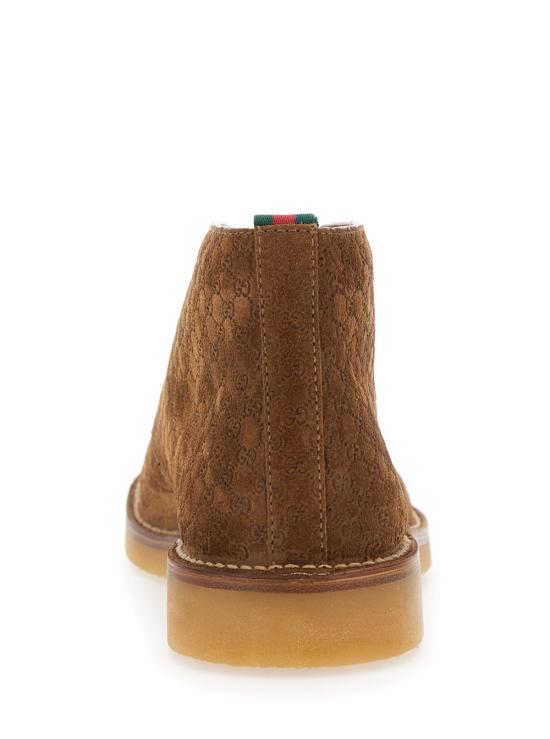25FW 구찌 웹 앵클 부츠 831283 BROWN - GUCCI