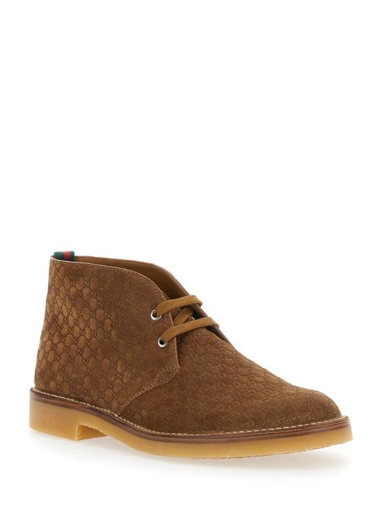 25FW 구찌 웹 앵클 부츠 831283 BROWN - GUCCI