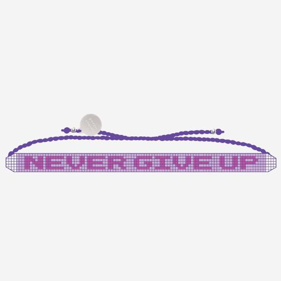  소르베 팔찌 NEVERGIVERUP PURPLE