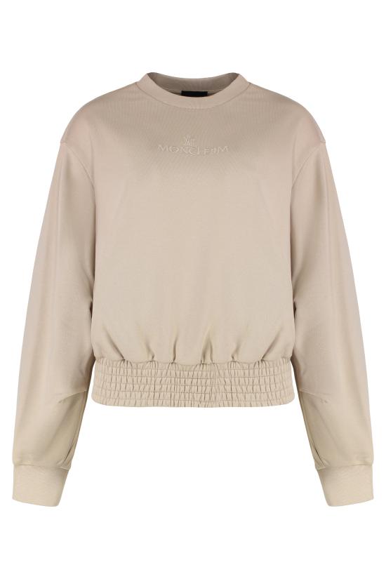  몽클레어 코튼 크루넥 스웨트셔츠 K10938G00006 BEIGE