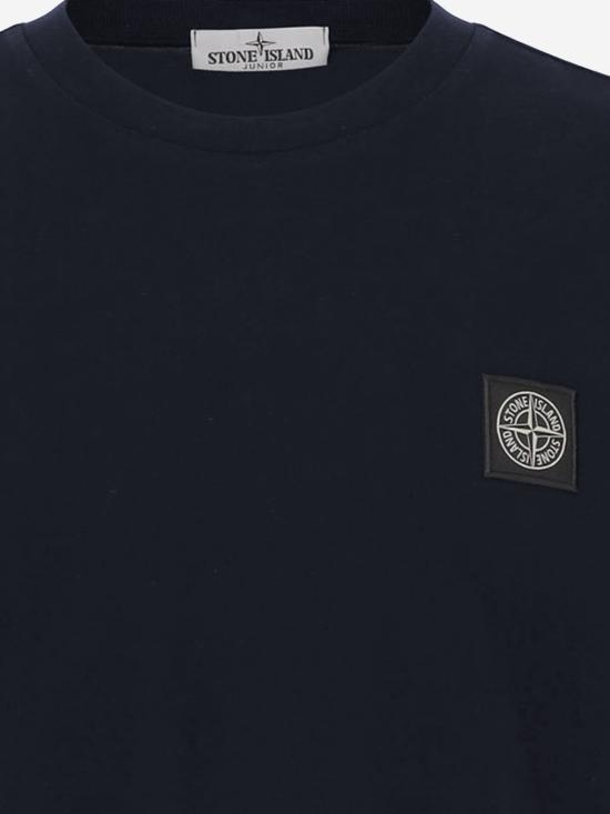 25FW 스톤 아일랜드 와펜 로고 롱슬리브 티셔츠 와펜 로고 롱슬리브 티셔츠 2100003 NAVY - STONE ISLAND