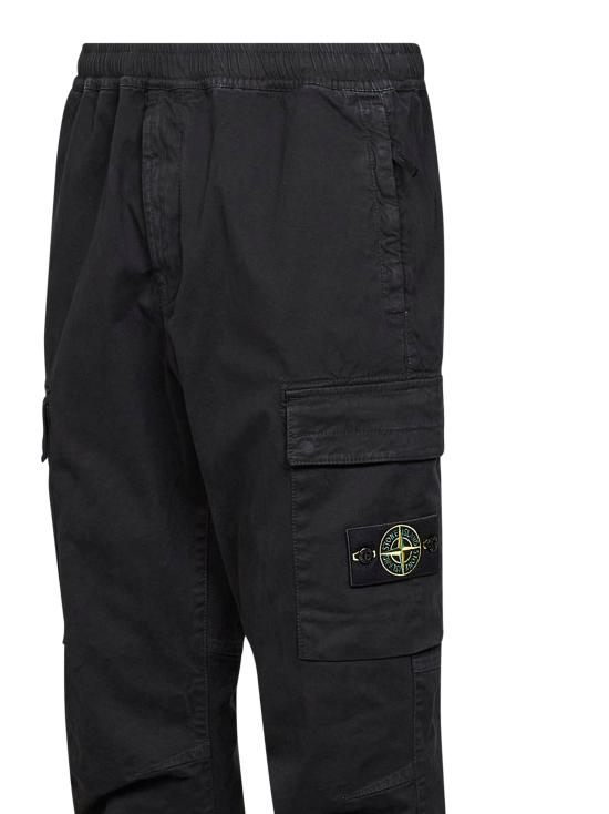 26FW 스톤 아일랜드 와펜 패치 테이퍼드 팬츠 L2S153100033S00L1V0129 BLACK - STONE ISLAND