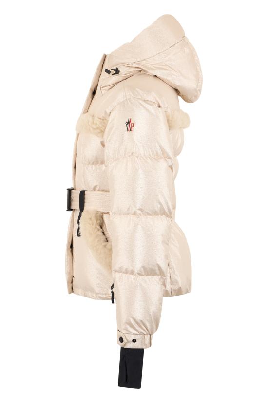 25FW 몽클레어 그레노블 메탈릭 시어링 자켓 K20981A00020 BEIGE - MONCLER