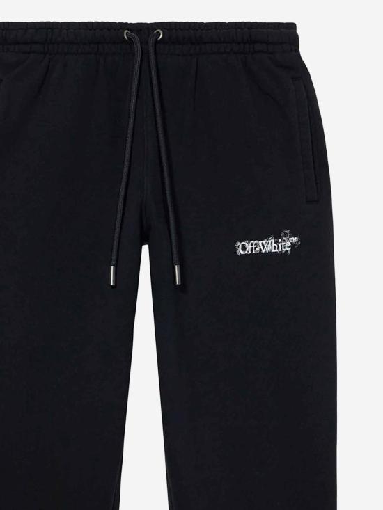 26SS 오프화이트 트레이닝/조거 팬츠 44MCH057S26F003001 BLACK - OFF WHITE