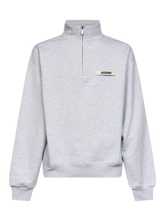 26FW 자크뮈스 하프 집업 스웨트 셔츠 SSM00313AJ00174 951 GRAY