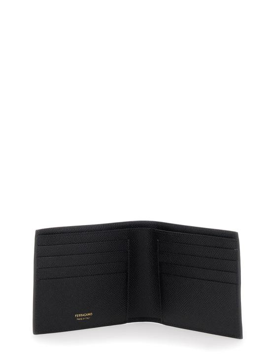 26SS 살바토레 페라가모 간치니 반지갑 661457 BLACK - SALVATORE FERRAGAMO