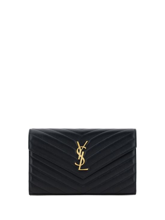 26SS 생로랑 레더 카산드라 체인 월렛 377828AAA44 BLACK - SAINT LAURENT