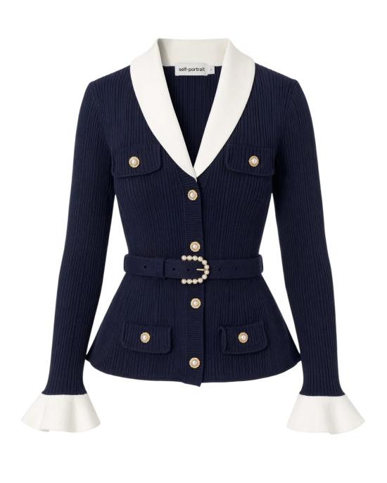 26FW 셀프 포트레이트 니트웨어 PF26131C NAVY